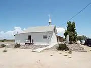 Early Nadaburg church, now the Assembly of God, built c. 1930, and located at 32858 Center Street.