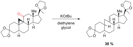 Scheme 17. Ring cleavage during Wolff-Kishner reduction