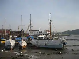 The harbour, with Woodbridge Tide Mill in the background