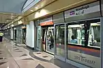 Second-generation platform doors at Woodleigh station on the North East line