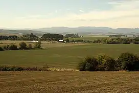 Prairie land in the Willamette Valley, now plowed over for agricultural use