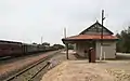 Remains of the railway station, prior to its restoration