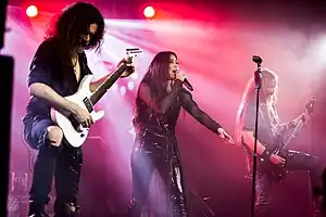 Xandria performing in 2022