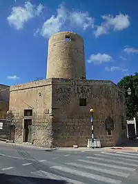 The Octagonal base Windmill in Xewkija, Gozo, built by Perellós' order which started operating in 1710.