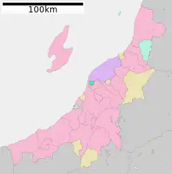 Location of Yahiko in Niigata Prefecture