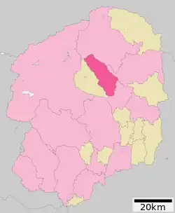 Location of Yaita in Tochigi Prefecture