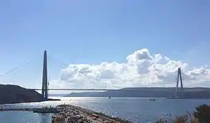 Yavuz Sultan Selim Bridge, view from Poyrazköy