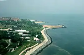 Aerial view of the Yeşilköy (San Stefano) seafront