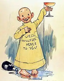 The Yellow Kid (1895) was one of the first comic strip characters. He gave his name to type of sensational reporting called Yellow Journalism.