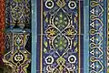 Black-line tiles decorating the mihrab