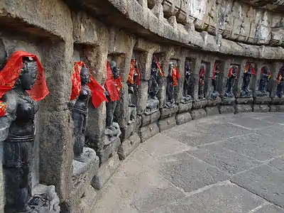 Chausathi Yogini Temple, Hirapur, Odisha, 2012. The yoginis have recently been venerated with the gift of headscarves.