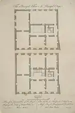 Plan of the ground and first floors of York House