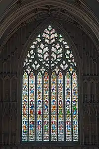 The great west window of York Minster