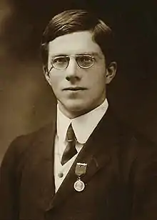 Black-and-white photographic portrait of Ronald Fisher