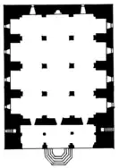 The architectural plan of the mosque