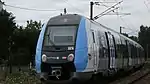 Z 50000 in the new Île-de-France Mobilités livery on Transilien Line H at Bessancourt station