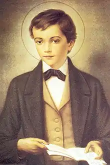 Dominic Savio, the school's patron saint