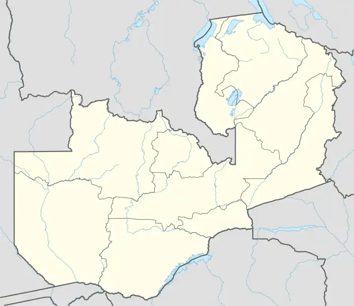 Mwinilunga is located in Zambia