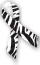 Zebra-print ribbon