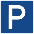 Parking sign