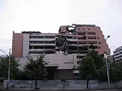 Damaged building "A" in 2006