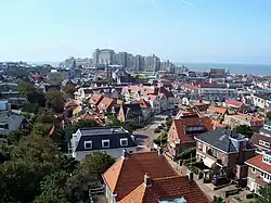 Aerial view over Noordwijk aan Zee