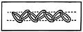 Zig-zag chain stitch