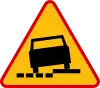 A-31 "dangerous shoulder" – version placed on the left side