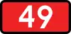 E-15g "national road number; maximum allowed vehicle axle load increased to 8 tonnes"