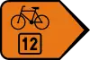 R-4b "change in direction of bicycle route"