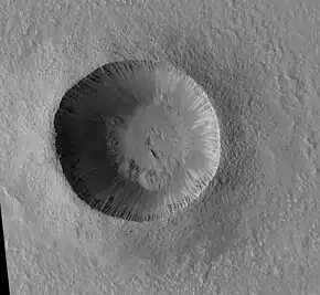 Zumba crater, 29° S