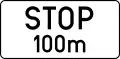 c: STOP sign announcement