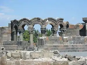 Ruins of Zvartnots Cathedral, 641–652