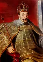 Sigismund III from the House of Vasa, was monarch of Poland, Lithuania, Sweden and Finland.