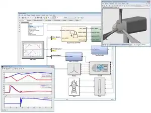 Simulink model of a wind turbine