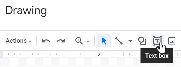 clicking the text box command