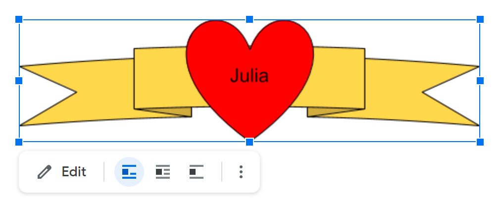 showing the final shapes example