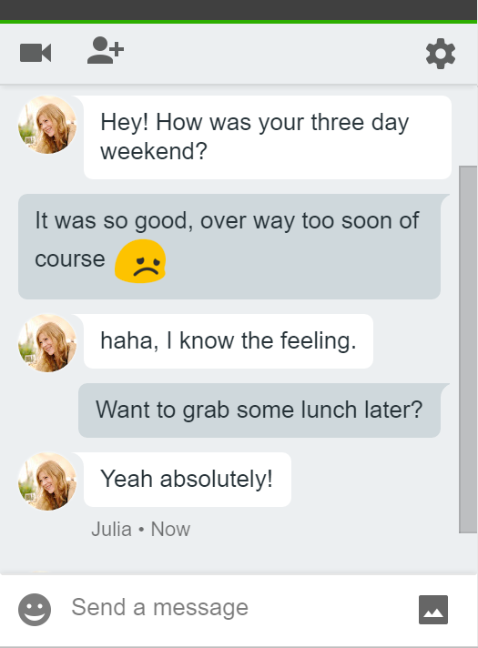 Gmail's instant messaging client