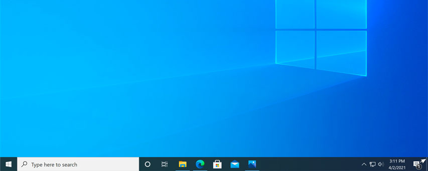 hiding open windows on the desktop