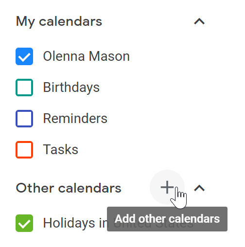 Create new calendar