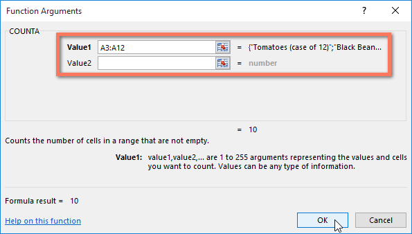 Function argument