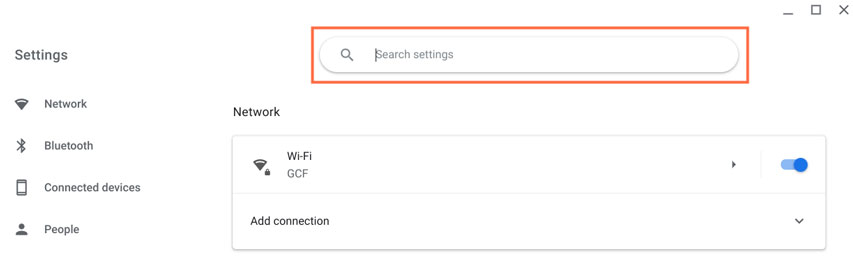 search settings