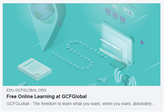 GCFLearnFree shared on Facebook