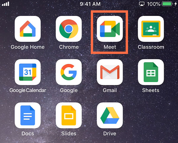 Google Meet app