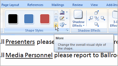 Shape Styles