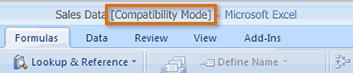 Compatibility mode