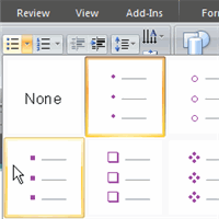 PowerPoint 2007 Lists