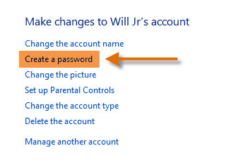 Create a password