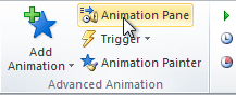 Opening the Animation Pane