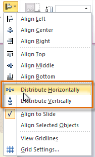 Choosing a distribute option